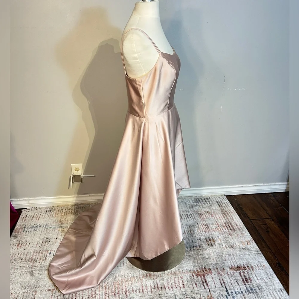 Xs cape evening gown champagne - Picture 3 of 9